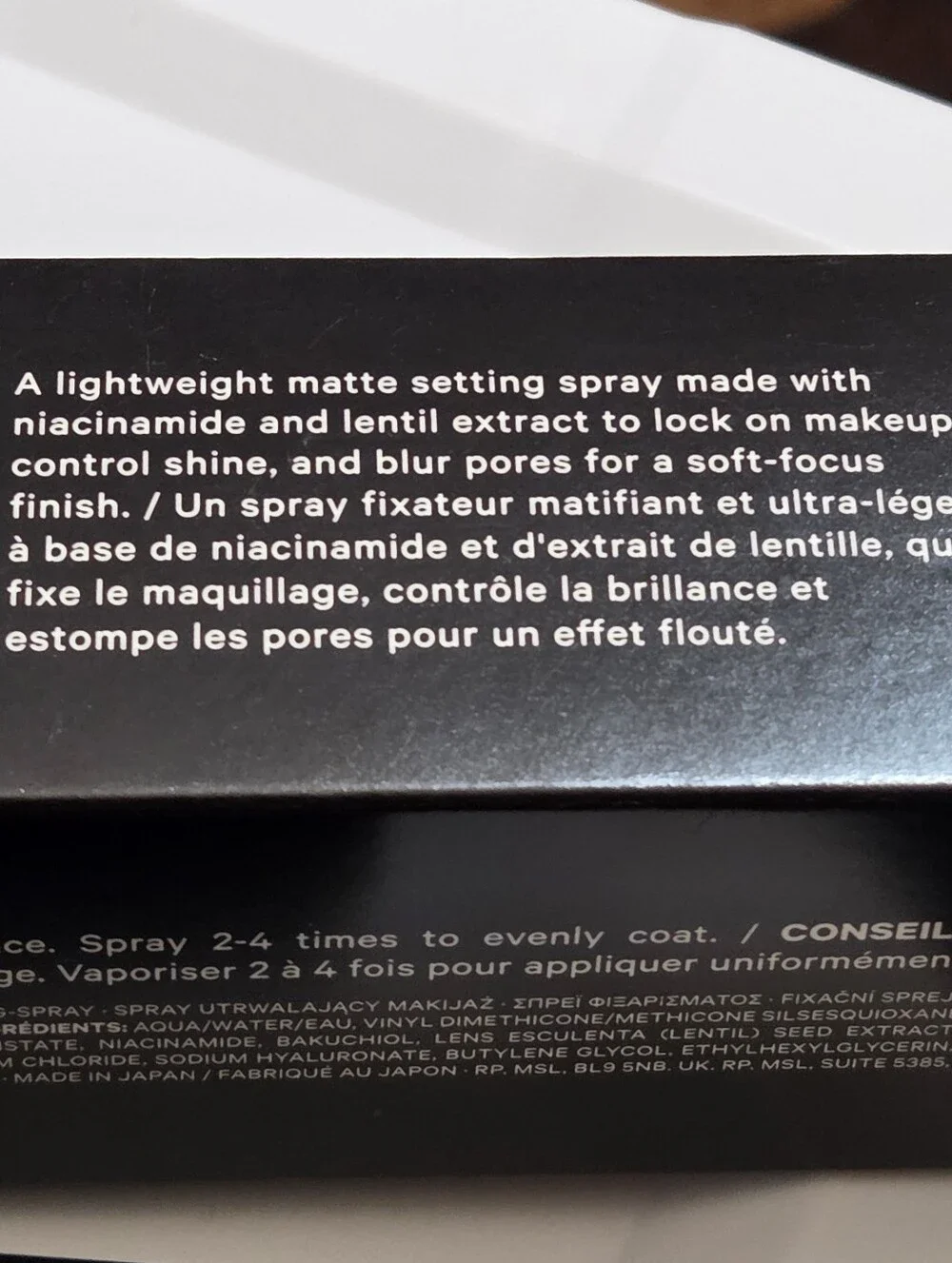 Milk Makeup Pore Eclipse Mattifying Transfer Proof Setting Spray